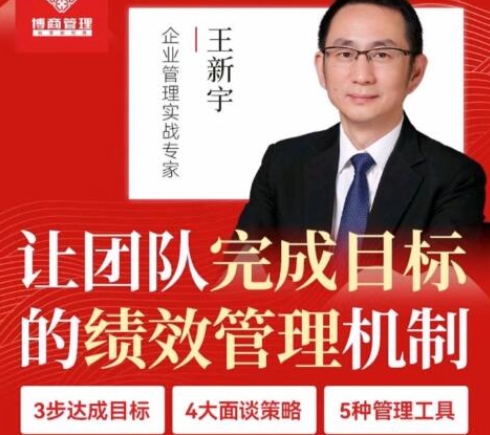 王新宇《让团队完成目标的绩效管理机制》