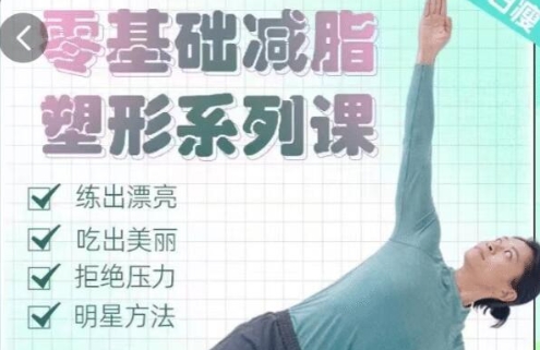 减肥教程《零基础减脂塑形》明星身材管理方法