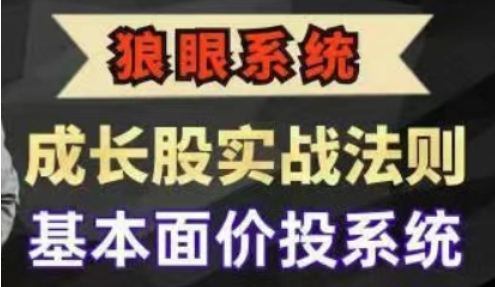 成长股实战法则，基本面价投系统